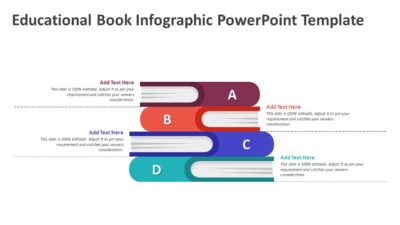 Educational Book Infographic PowerPoint Template