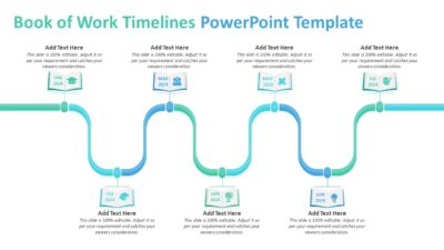 Book of Work Timelines PowerPoint Template