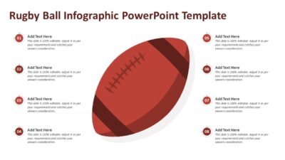 Rugby Ball Infographic PowerPoint Template