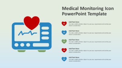 Medical Monitoring Icon PowerPoint Template