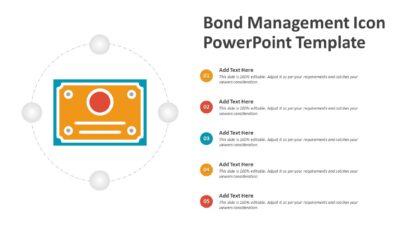Bond Management Icon PowerPoint Template
