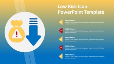 Low Risk Icon PowerPoint Template