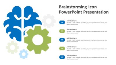 Brainstorming Icon PowerPoint Presentation