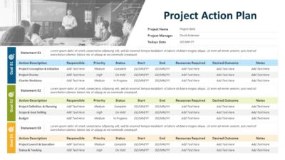 Project Action Plan PowerPoint Template