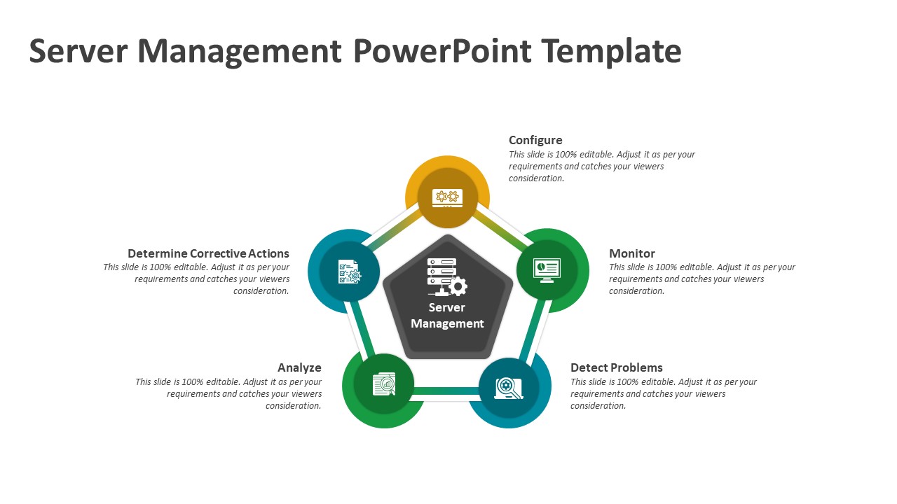 Server Management PowerPoint Template | PPT Templates