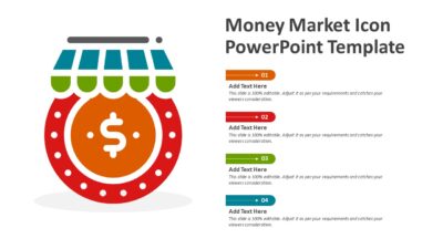 Money Market Icon PowerPoint Template
