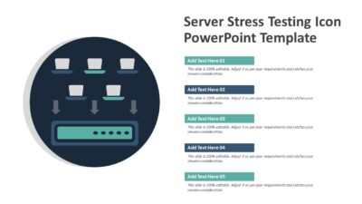 Server Stress Testing Icon PowerPoint Template