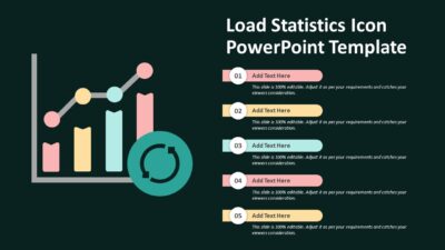 Load Statistics Icon PowerPoint Template