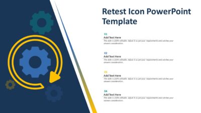 Retest Icon PowerPoint Template