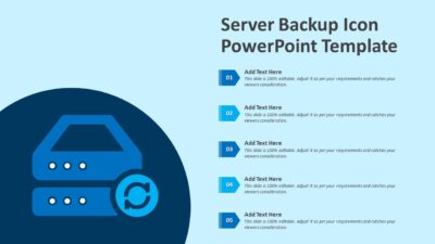 Server Backup Icon PowerPoint Template