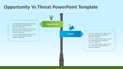 Opportunity Vs Threat PowerPoint Template