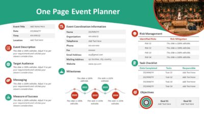 One Page Event Planner PowerPoint Template