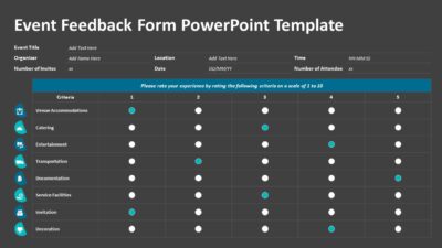 Event Feedback Form PowerPoint Template