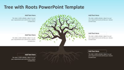 Tree with Roots PowerPoint Template
