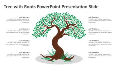 Tree with Roots PowerPoint Presentation Slide
