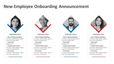 New Employee Onboarding Announcement PowerPoint Template