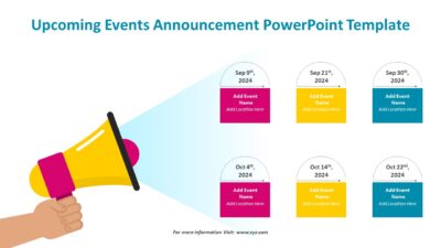 Upcoming Events Announcement PowerPoint Template