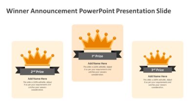 Winner Announcement PowerPoint Presentation Slide