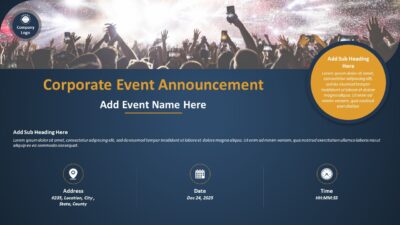 Corporate Event Announcement PowerPoint Template