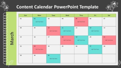 Content Calendar PowerPoint Template