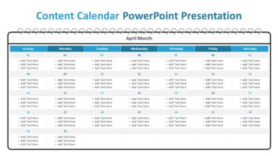 Content Calendar PowerPoint Presentation