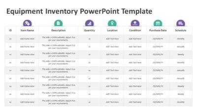 Equipment Inventory PowerPoint Template
