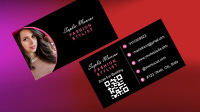 Fashion Designer Business Card Template
