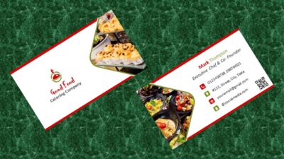 Catering Service Business Card Template