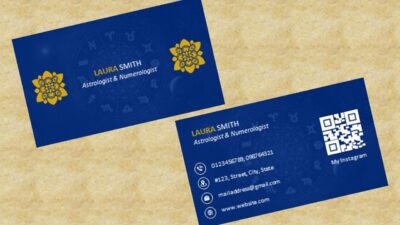 Astrology Business Card Template