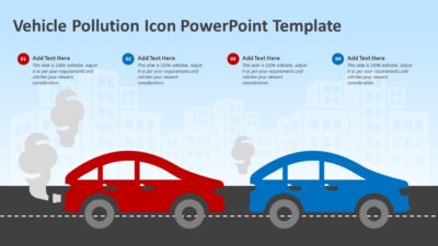 Vehicle Pollution Icon PowerPoint Template