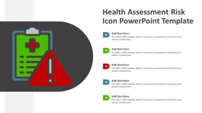 Health Assessment Risk Icon PowerPoint Template