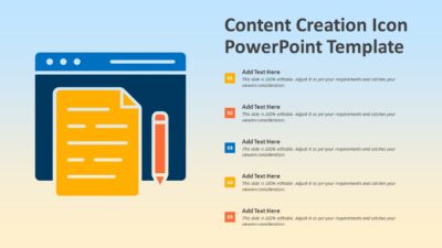 Content Creation Icon PowerPoint Template
