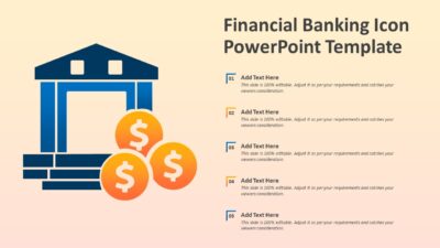 Financial Banking Icon PowerPoint Template