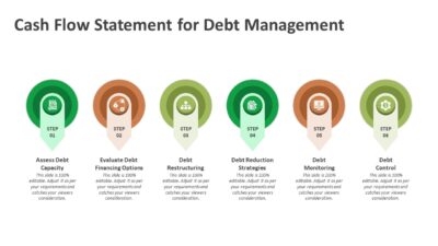 Cash Flow Statement for Debt Management PowerPoint Template