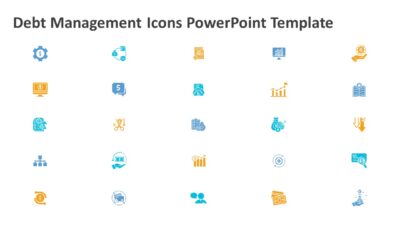 Debt Management Icons PowerPoint Template