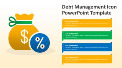 Debt Management Icon PowerPoint Template