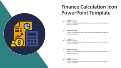 Finance Calculation Icon PowerPoint Template