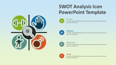 SWOT Analysis Icon PowerPoint Template