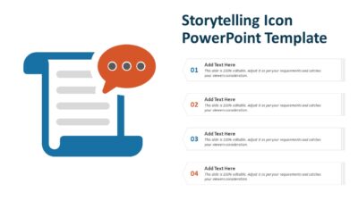 Storytelling Icon PowerPoint Template