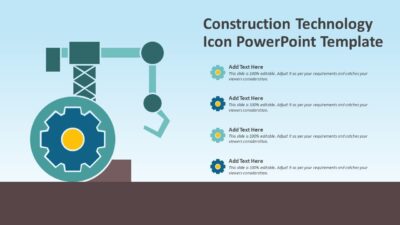 Construction Technology Icon PowerPoint Template