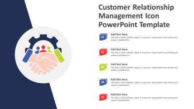 Customer Relationship Management Icon PowerPoint Template