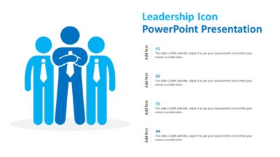 Leadership Icon PowerPoint Presentation Slide