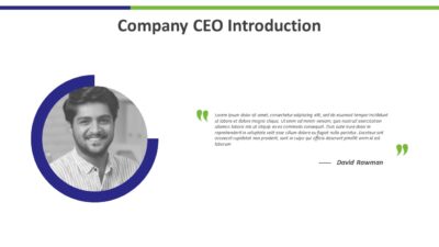 Company CEO Introduction PowerPoint Template