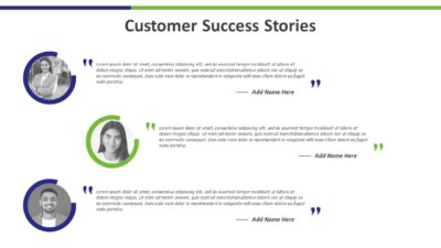 Customer Success Stories PowerPoint Presentation Template
