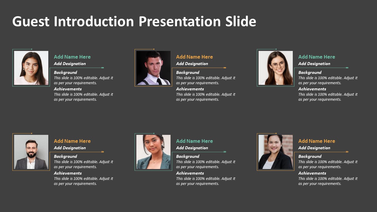 Guest Introduction Presentation Slide | PPT Templates