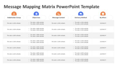 Message Mapping Matrix PowerPoint Template