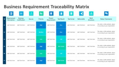 Business Requirement Traceability Matrix PowerPoint Template