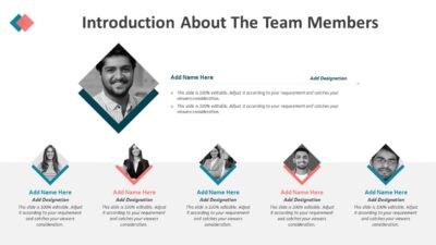 Introduction About The Team Member PowerPoint Template