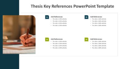 Thesis Key References PowerPoint Template