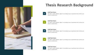 Thesis Research Background PowerPoint Template